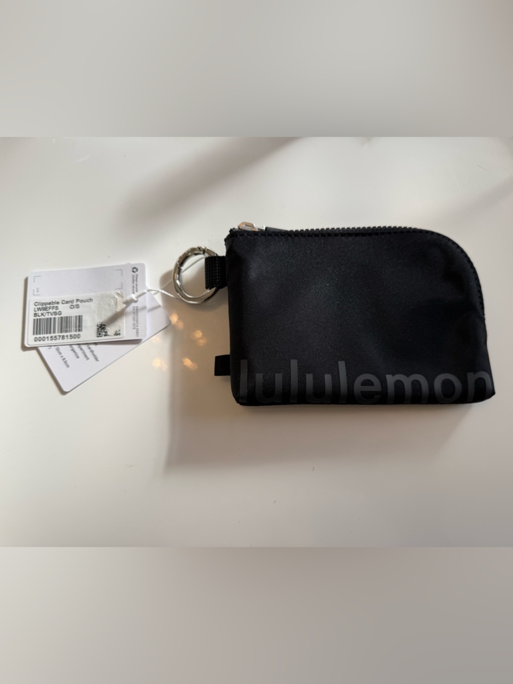 lululemon athletica Black Zip Key Coin Pouch NWT - Picture 4 of 4